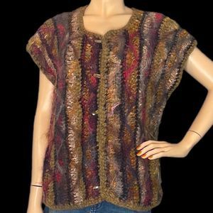 Vintage Mohair Stripe Vest